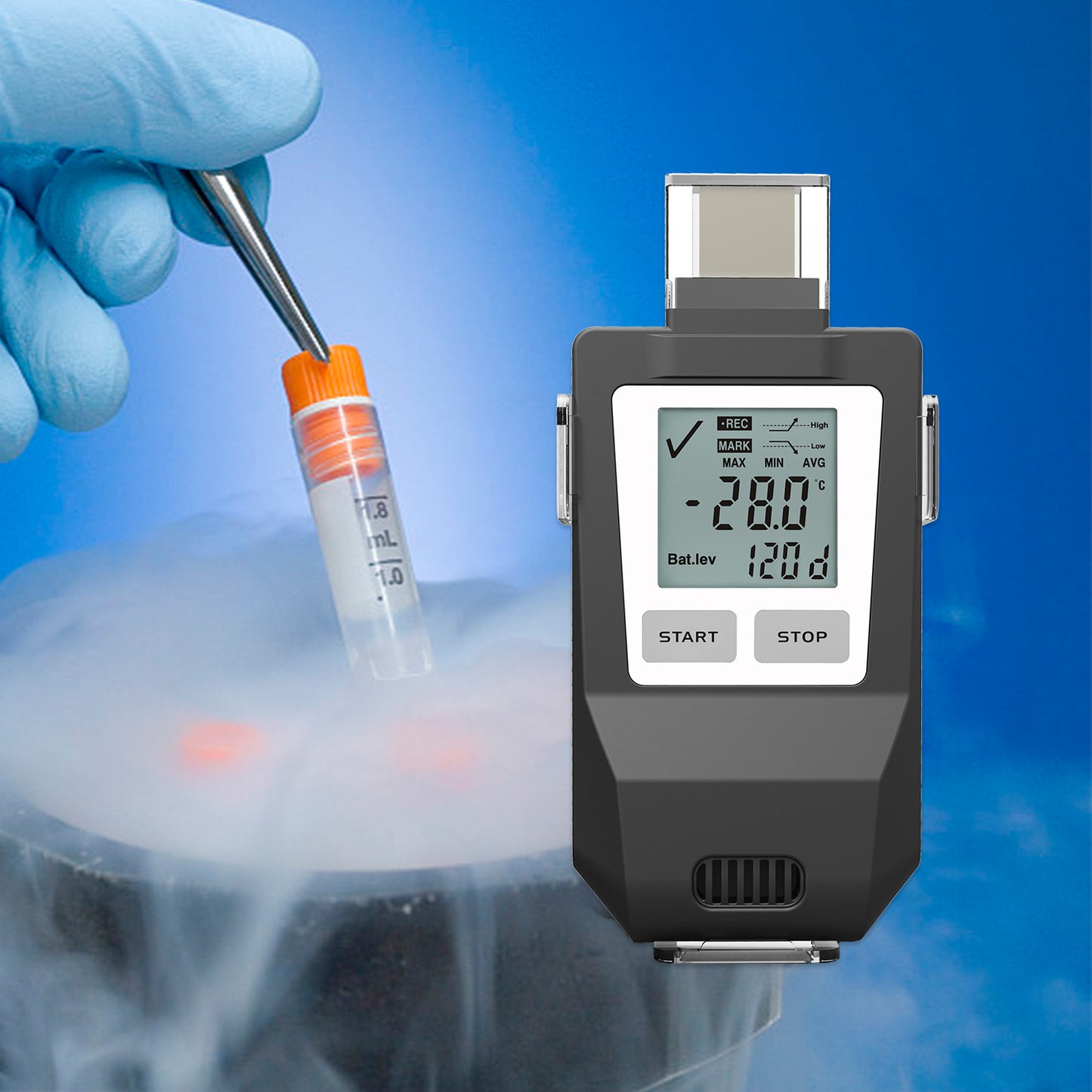 Fresh Keeper-IUT Multi-use Dry Ice Ultra Low Temperature Data Logger