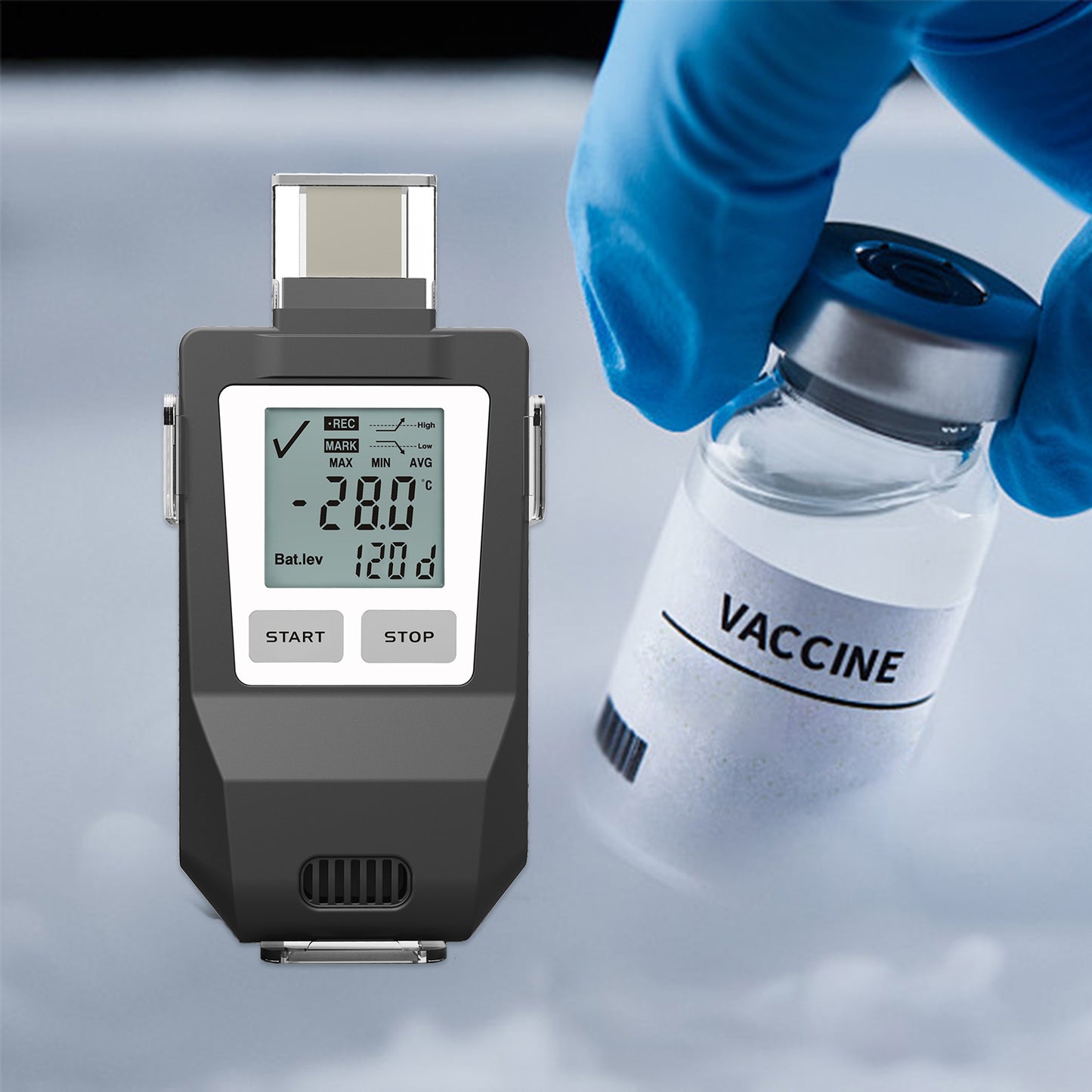 Fresh Keeper-IUT Multi-use Dry Ice Ultra Low Temperature Data Logger