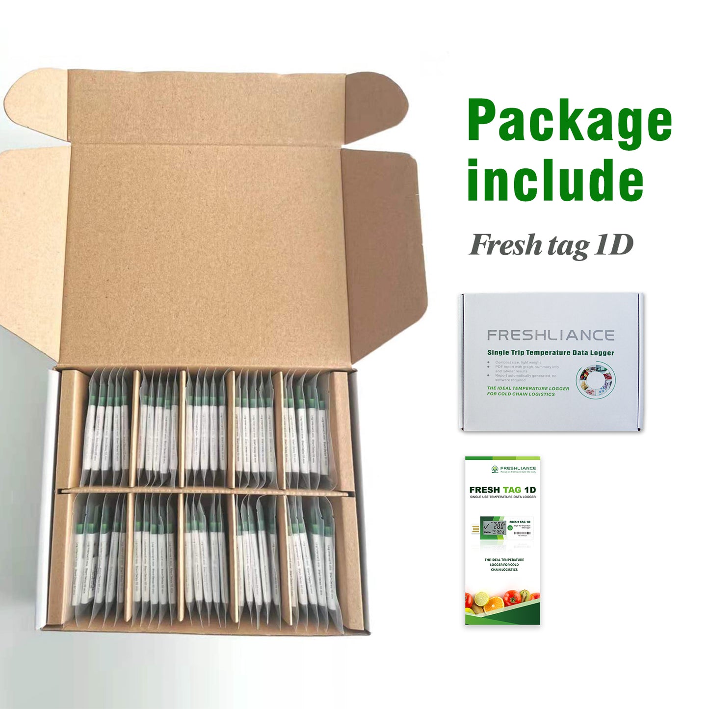 Fresh Tag 1D LCD Temperature Data Logger