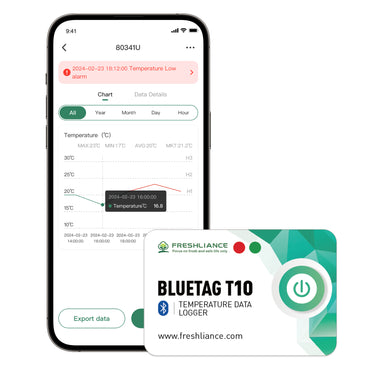 BlueTag T10 Bluetooth Temperature Data Logger