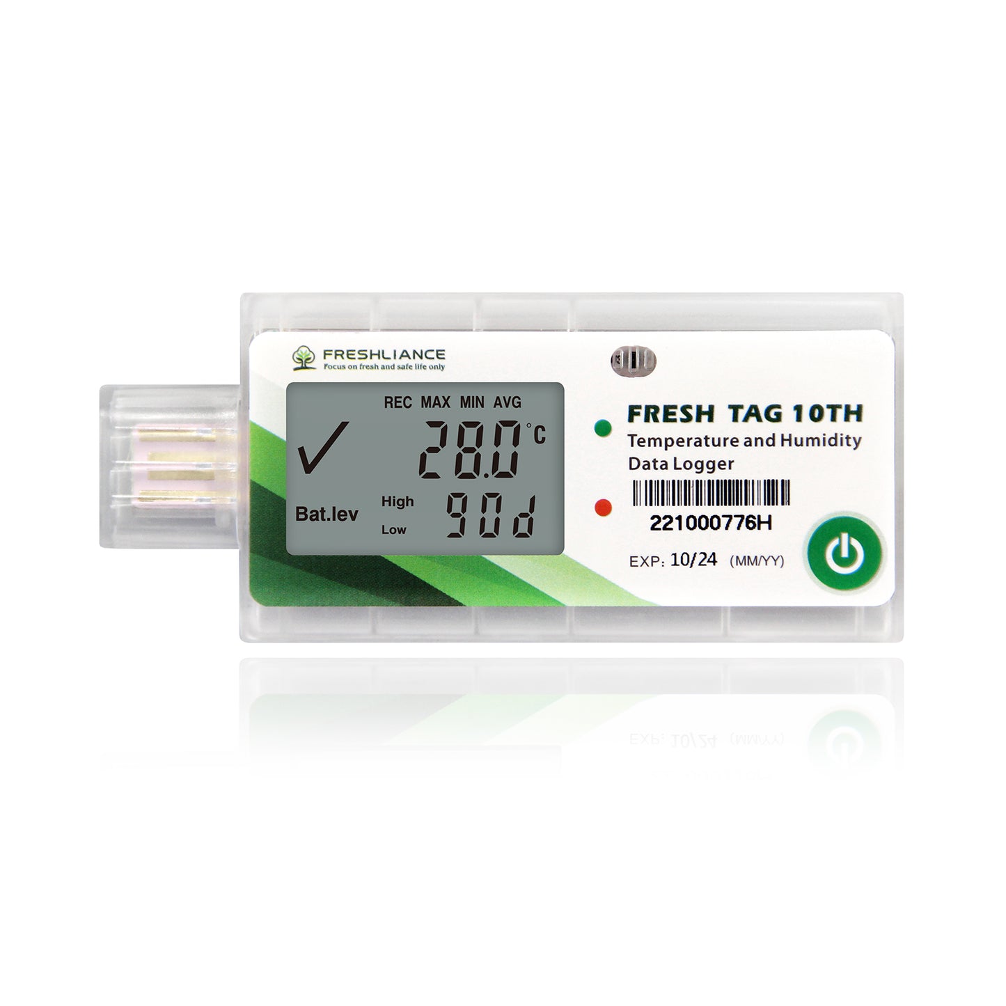 Fresh Tag 10TH Temperature Humidity Data Logger