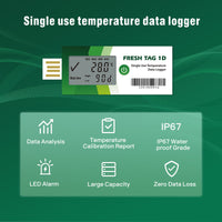 Fresh Tag 1D LCD Temperature Data Logger