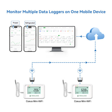 Coeus Mini-WiFi Wireless Temperature and Humidity Data Logger