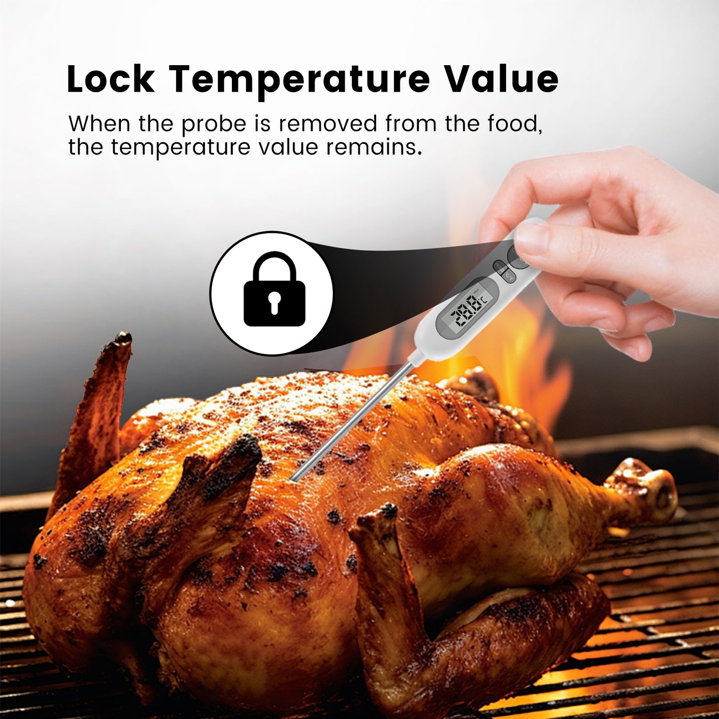 Waterproof Instant Read Food Thermometer