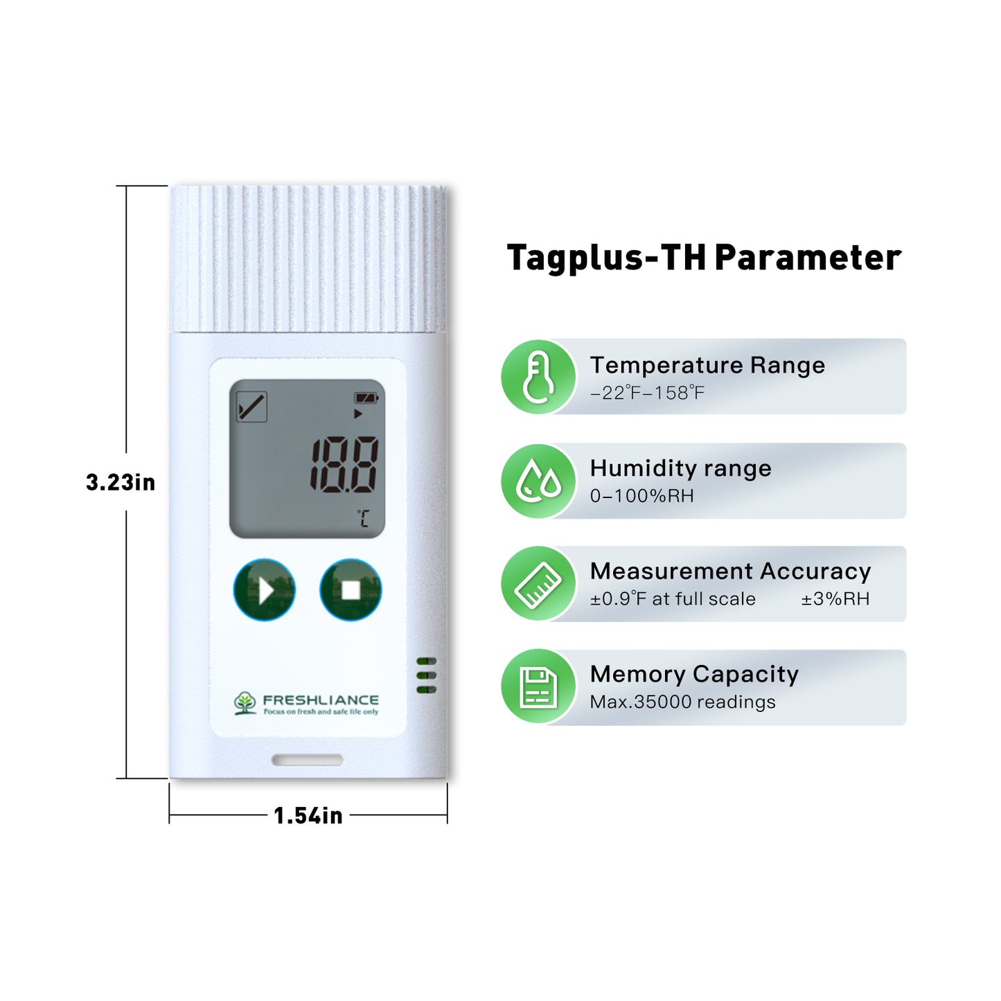 TagPlus-TH Temperature Humidity Data logger