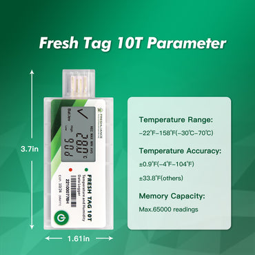 Fresh Tag 10T Single Use Temperature Data Logger