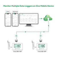 Coeus Mini-WiFi Wireless Temperature and Humidity Data Logger