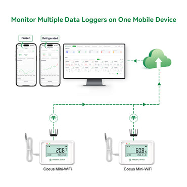 Coeus Mini-WiFi Wireless Temperature and Humidity Data Logger