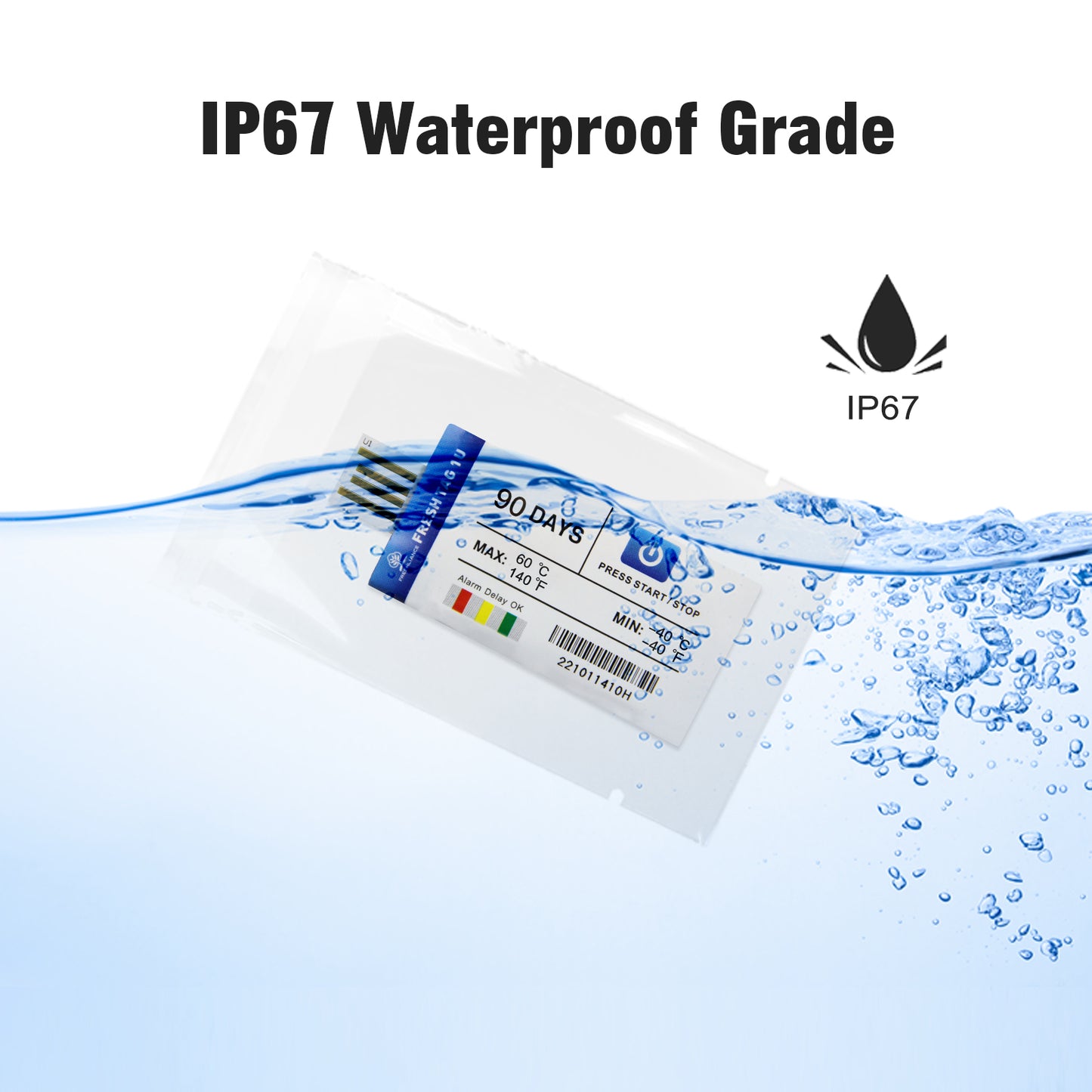 Fresh Tag 1U Temperature Data Logger with PDF Reports