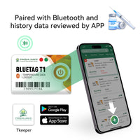 Blue Tag T1 Bluetooth Single-Use Temperature Data Logger